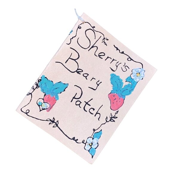 Handmade Mohair Jointed Bear Sherry's Beary Patch Artisan Height 4.5”, Length 5” - Picture 6 of 8